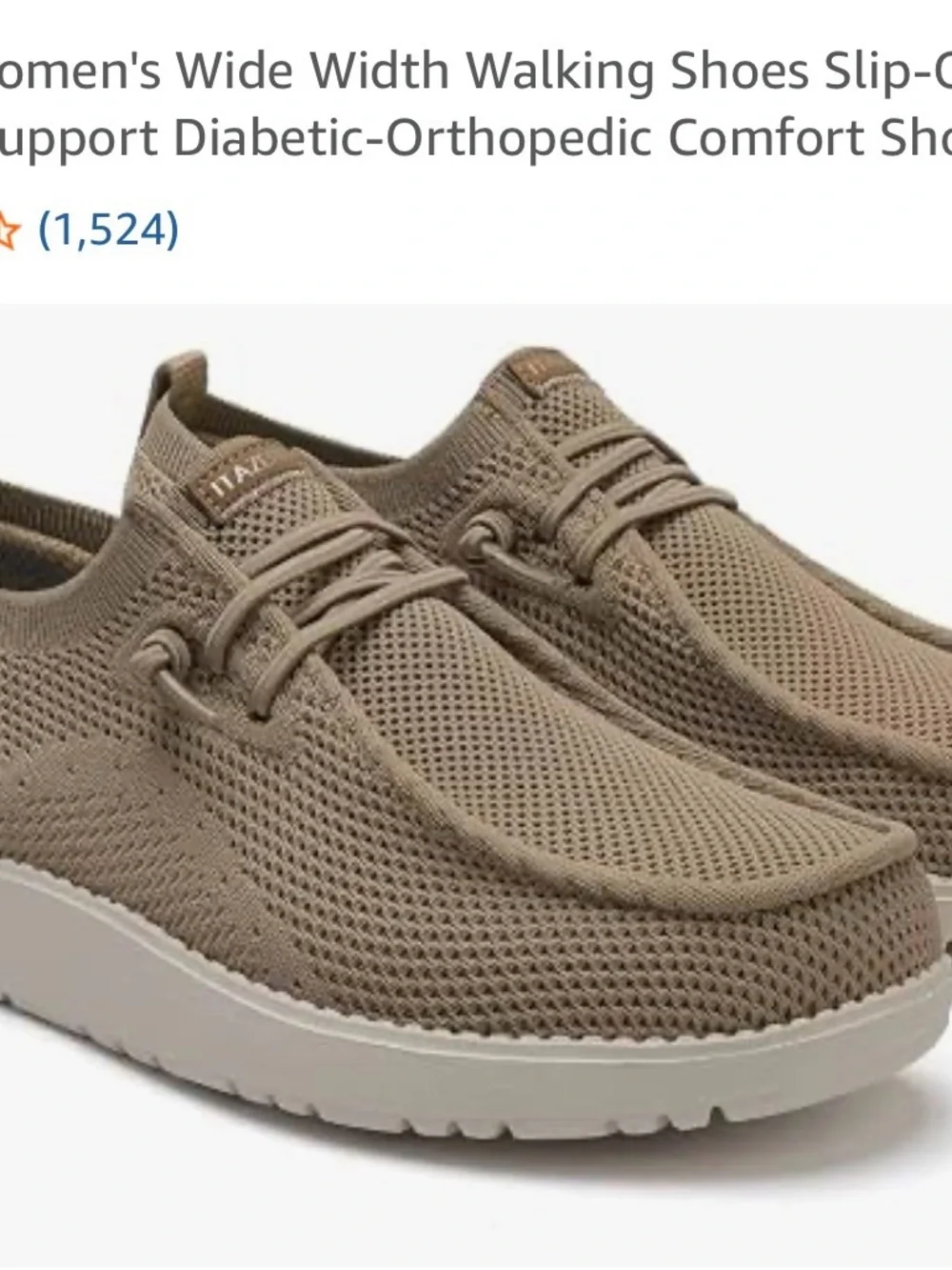 Women's Knit Slip-On Sneakers in Tan